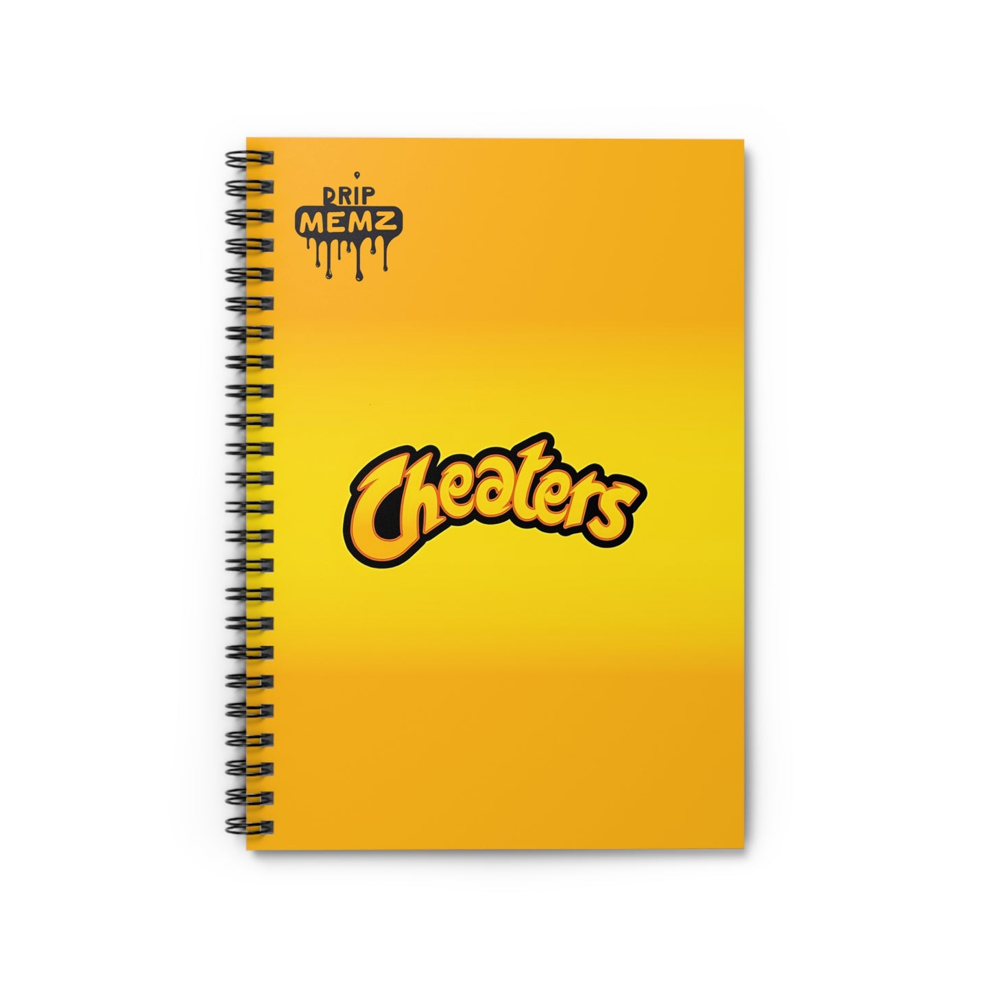 Spiral Notebook - Cheetos Style 'Cheaters' Ruled Line DRIP MEMZ™