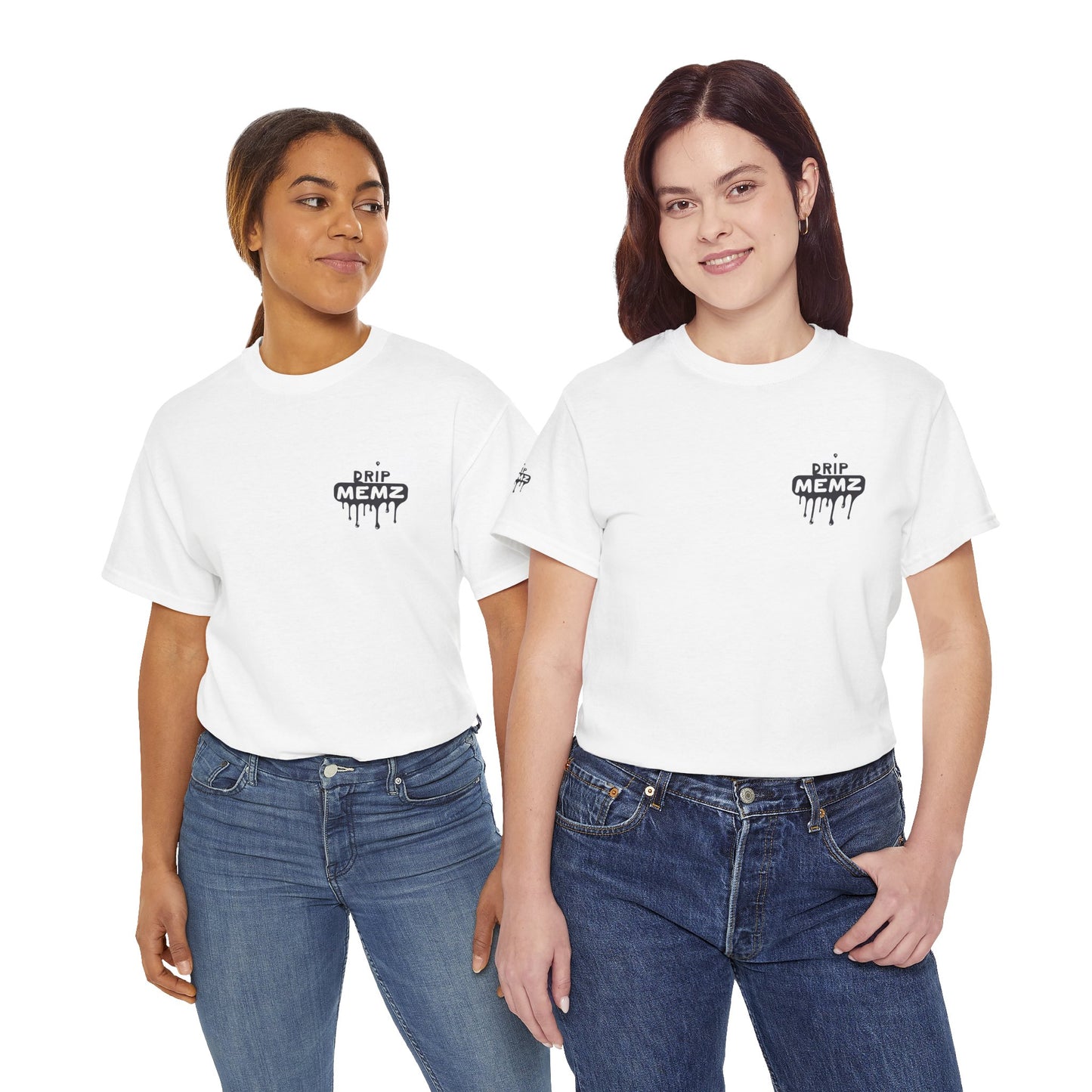 DripMemz Signature Embroidered T-Shirt — Premium Logo Tee