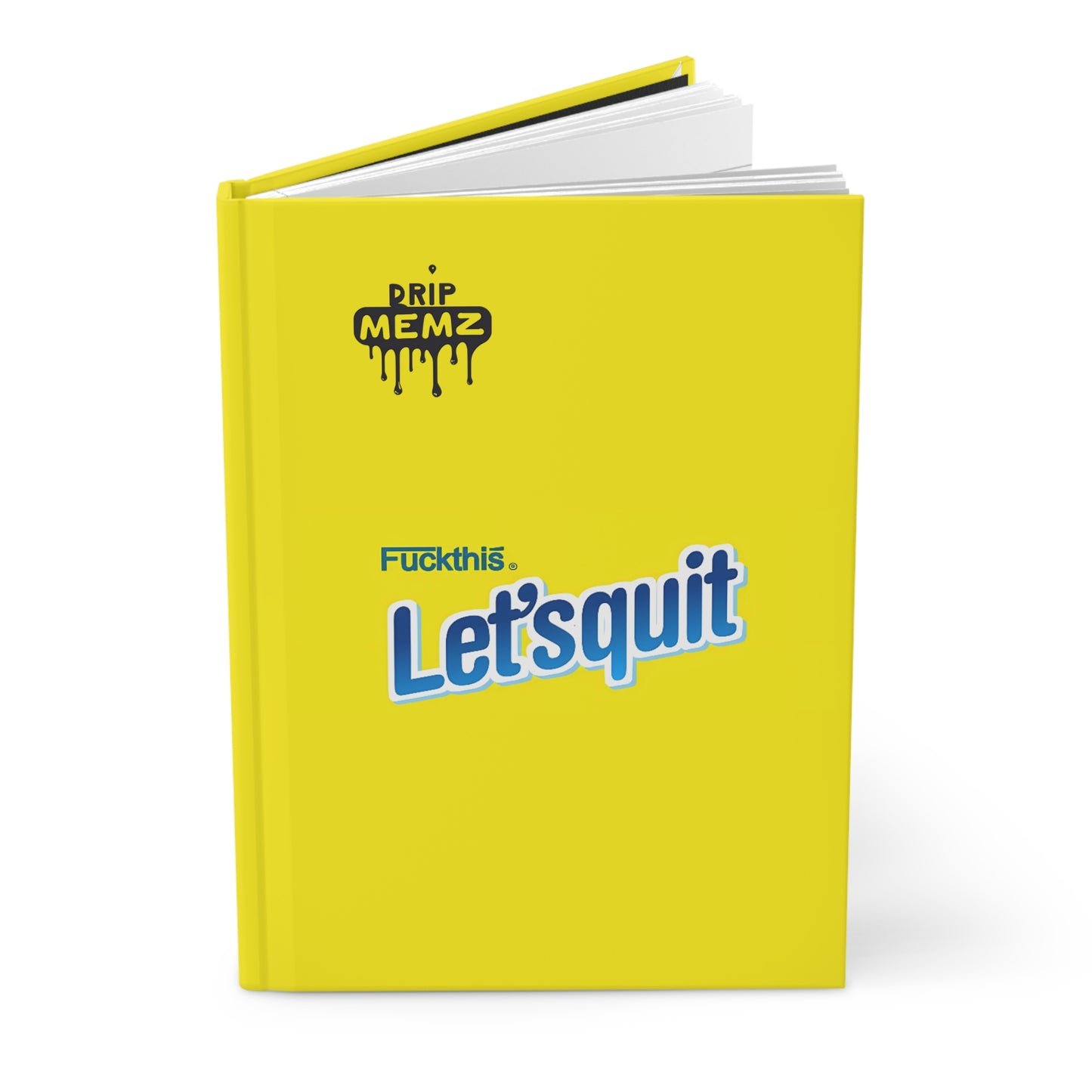 Hardcover Journal - Nesquik Style 'Let's Quit' School Notebook