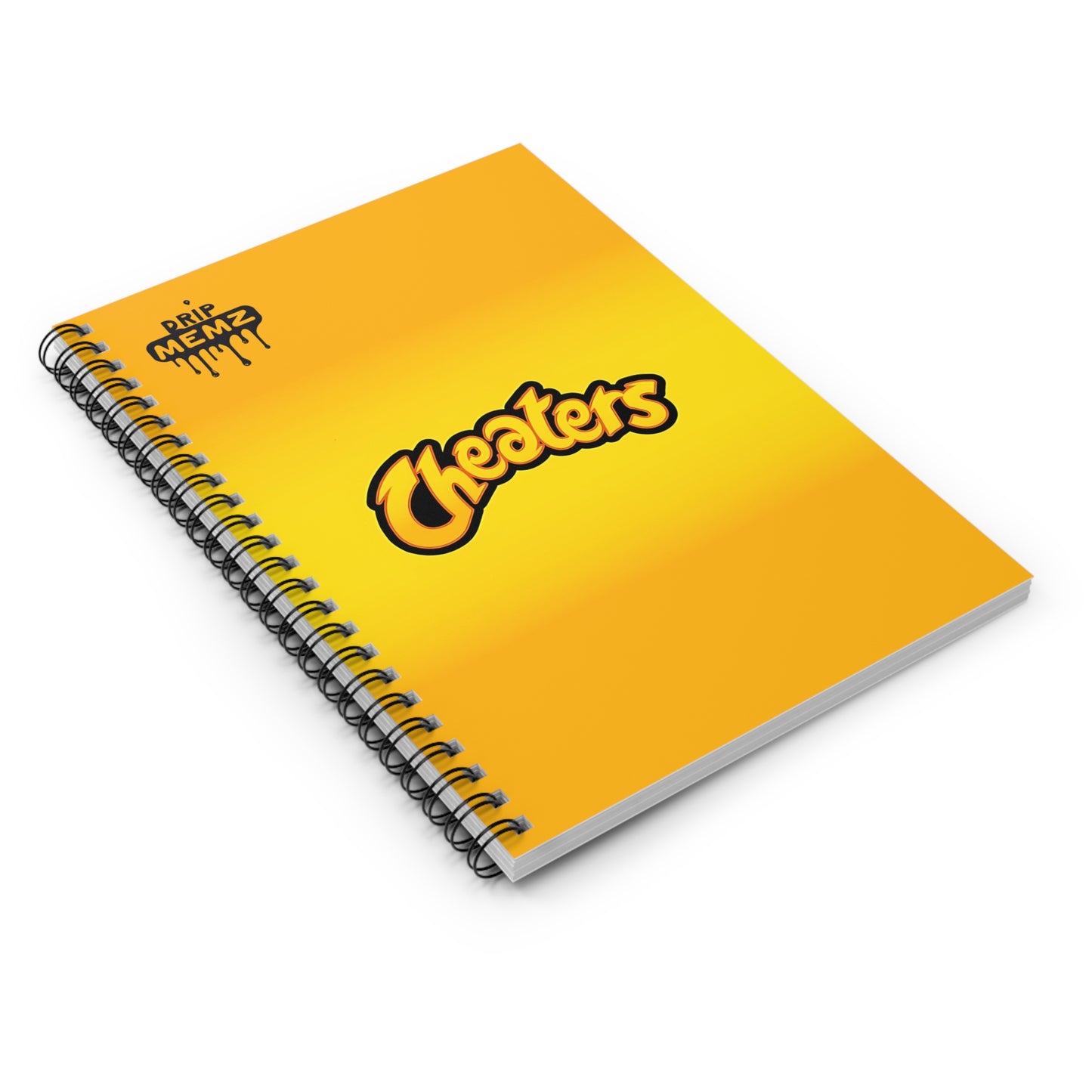 Spiral Notebook - Cheetos Style 'Cheaters' Ruled Line DRIP MEMZ™