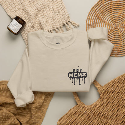 Drip Memz “ESSENTIALS — FEAR OF JOB” Signature Crewneck Sweatshirt | Premium Unisex Pullover