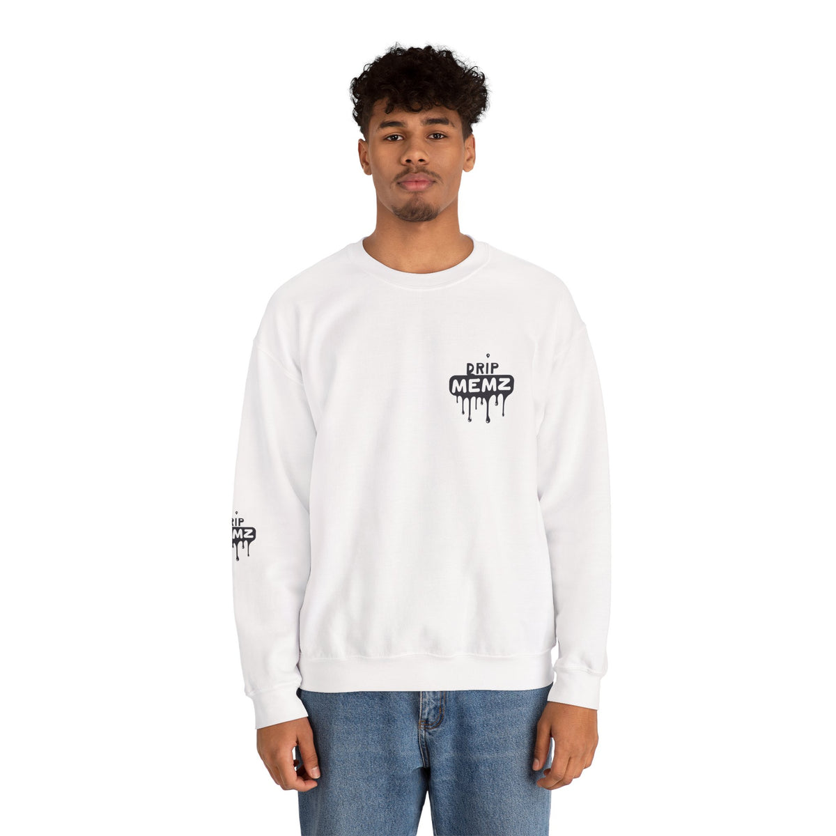 Drip Memz “ESSENTIALS — FEAR OF JOB” Signature Crewneck Sweatshirt | Premium Unisex Pullover