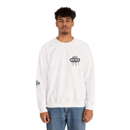 Drip Memz “ESSENTIALS — FEAR OF JOB” Signature Crewneck Sweatshirt | Premium Unisex Pullover
