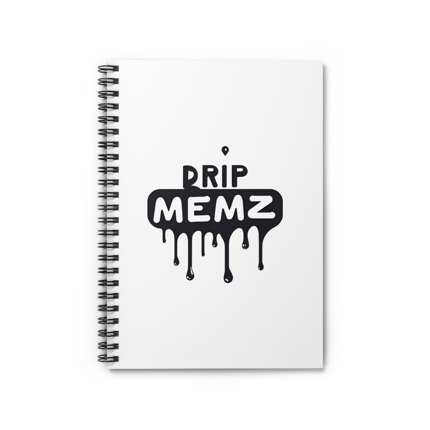 Ruled Line Spiral Notebook - Signature 'DRIP MEMZ'