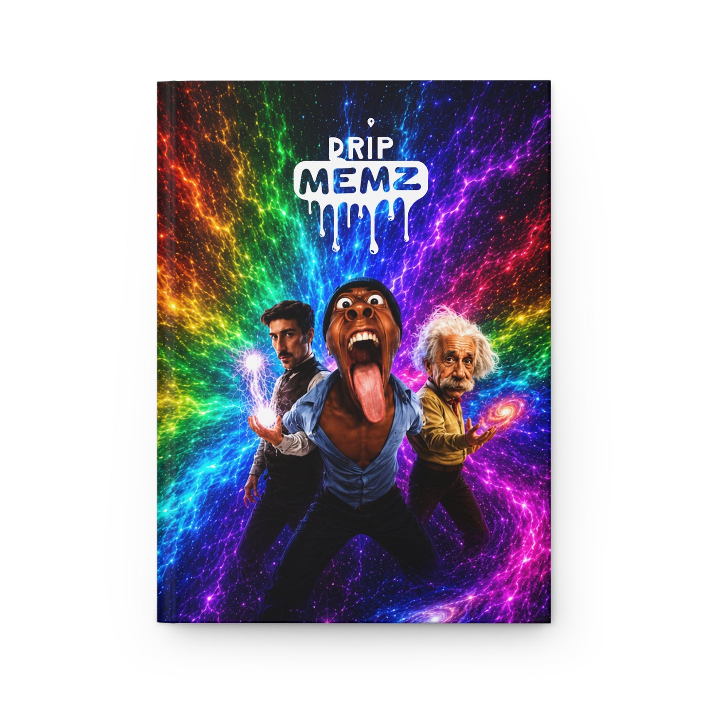 Nikola Tesla And Albert Einstein X Speed X Drip MEMZ school notebook