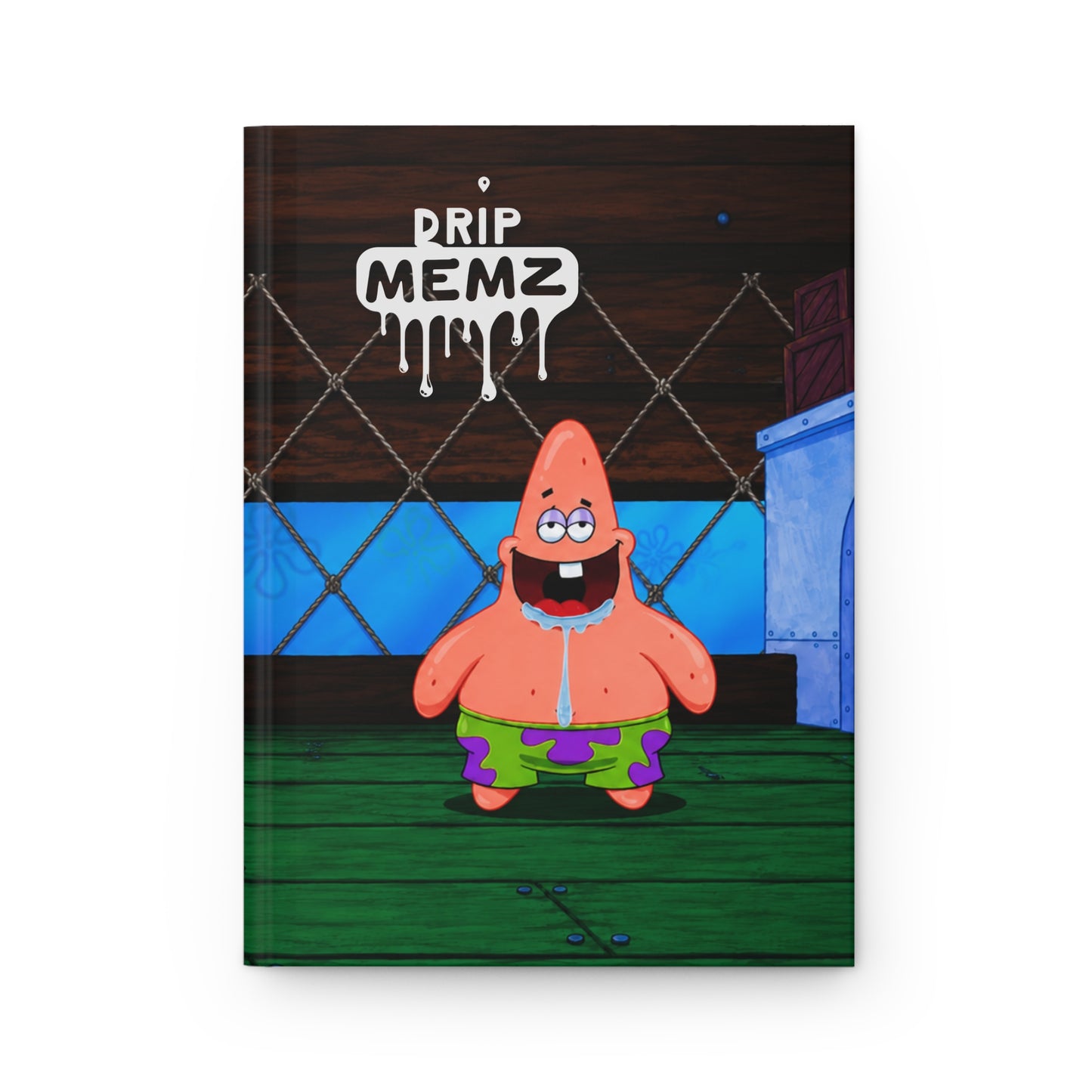 Patrick Star Hardcover school notebook  — Funny Cartoon Notebook for Fans & Daily Notes