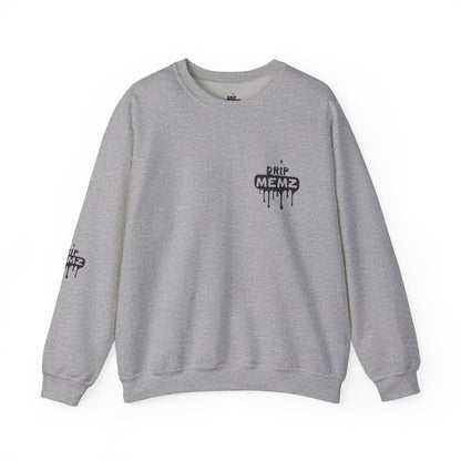 Drip Memz “ESSENTIALS — FEAR OF JOB” Signature Crewneck Sweatshirt | Premium Unisex Pullover