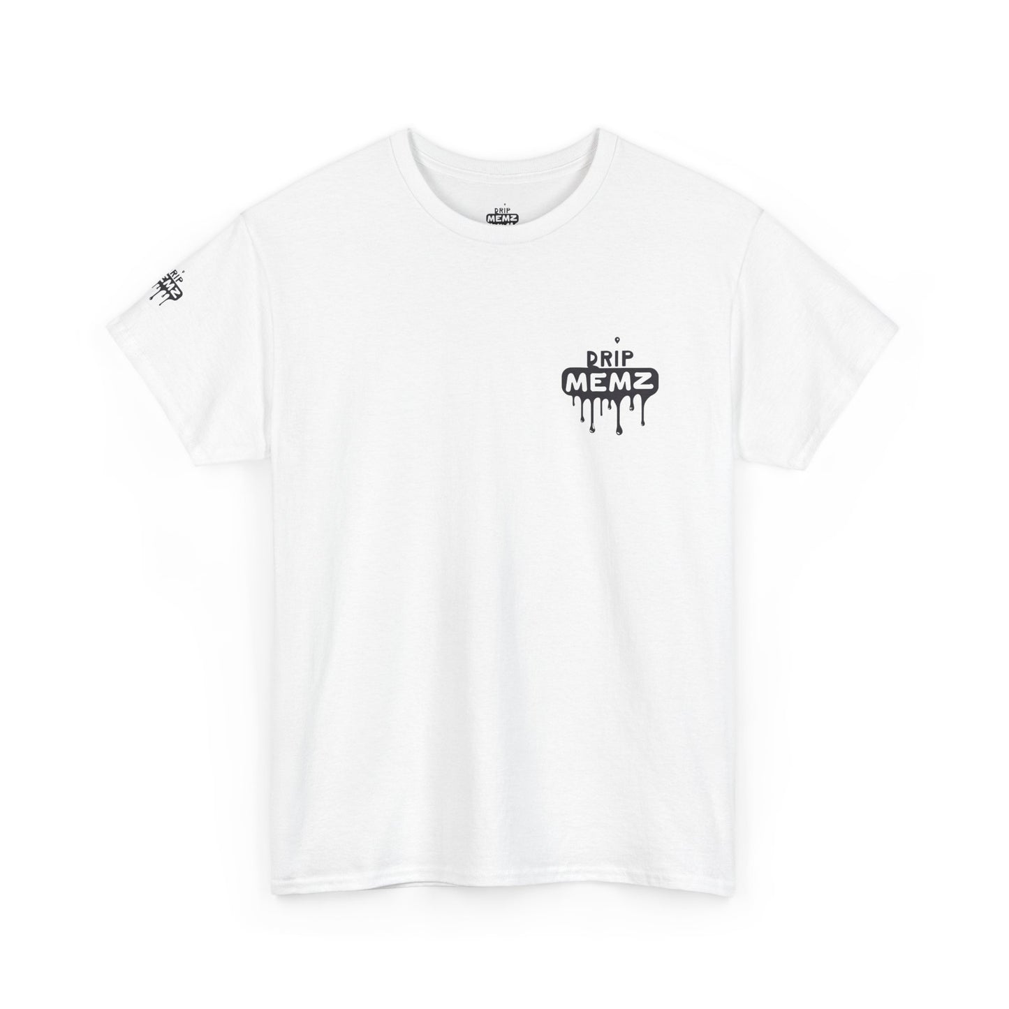 DripMemz Signature Embroidered T-Shirt — Premium Logo Tee