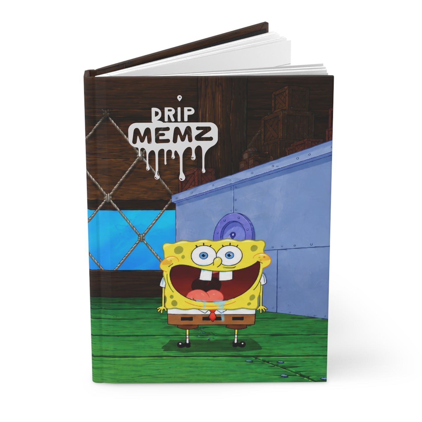 SpongeBob Drip Memz Hardcover notebook —spongbob Notebook