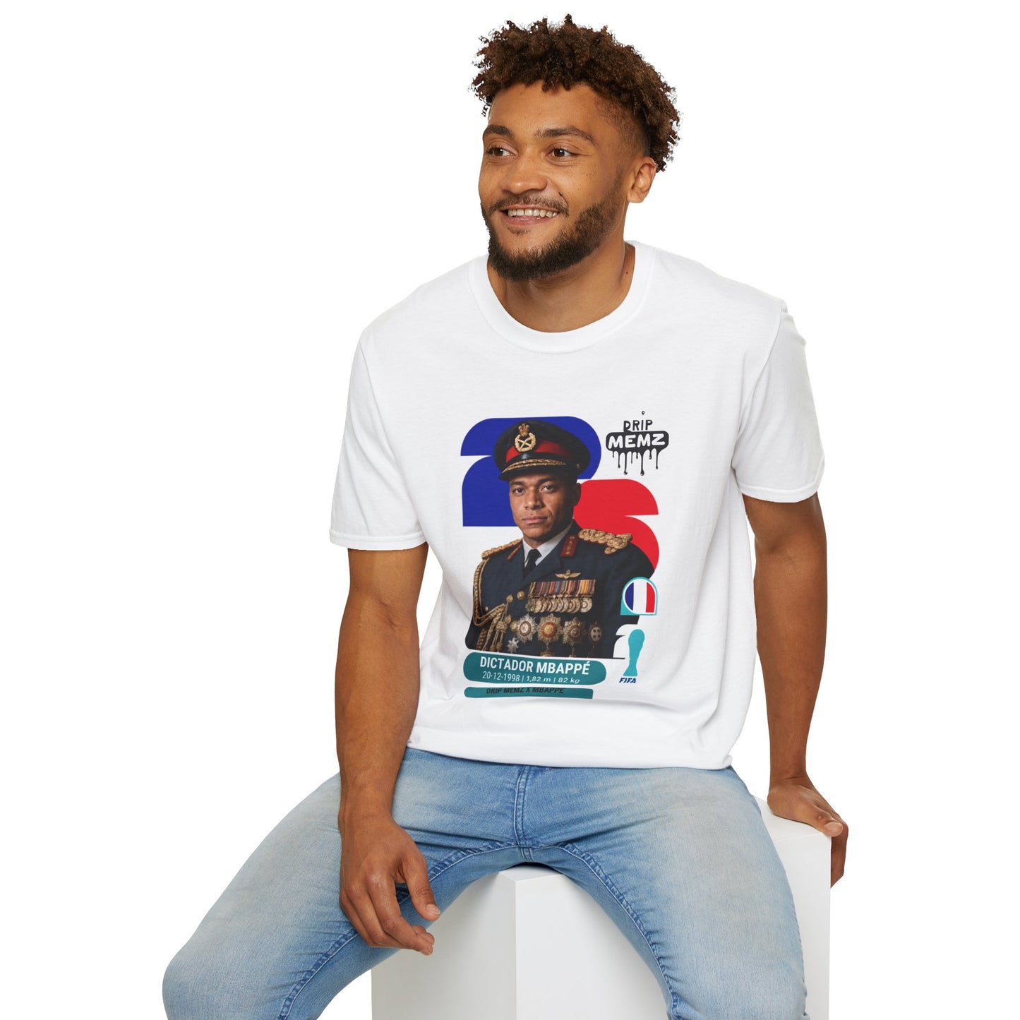 “Dictador Mbappé” Graphic T-Shirt — Funny Football Meme Tee