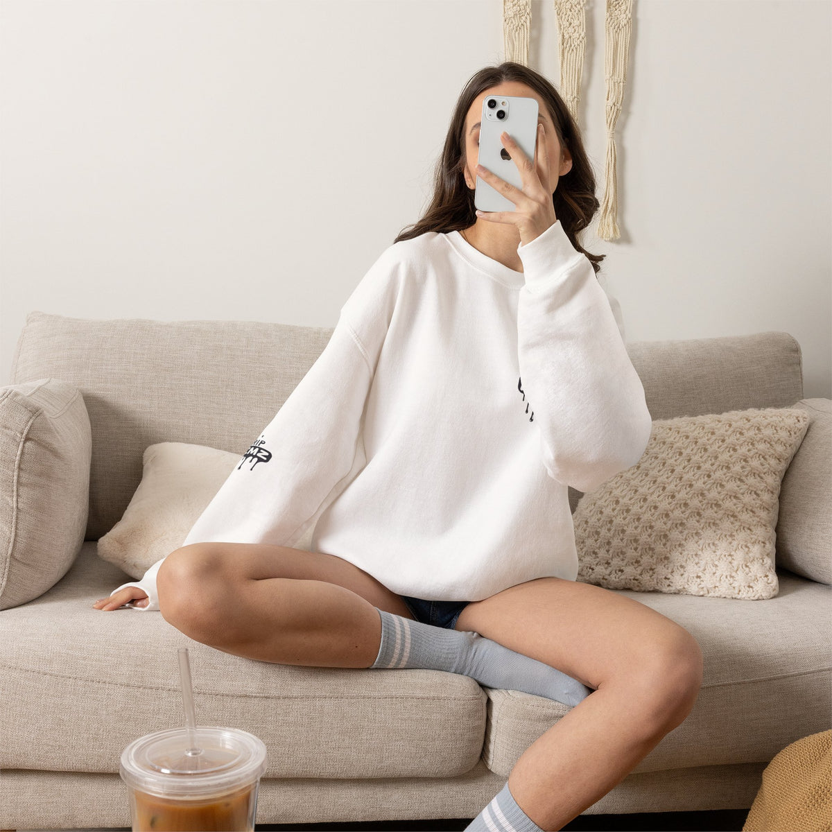 Drip Memz “ESSENTIALS — FEAR OF JOB” Signature Crewneck Sweatshirt | Premium Unisex Pullover