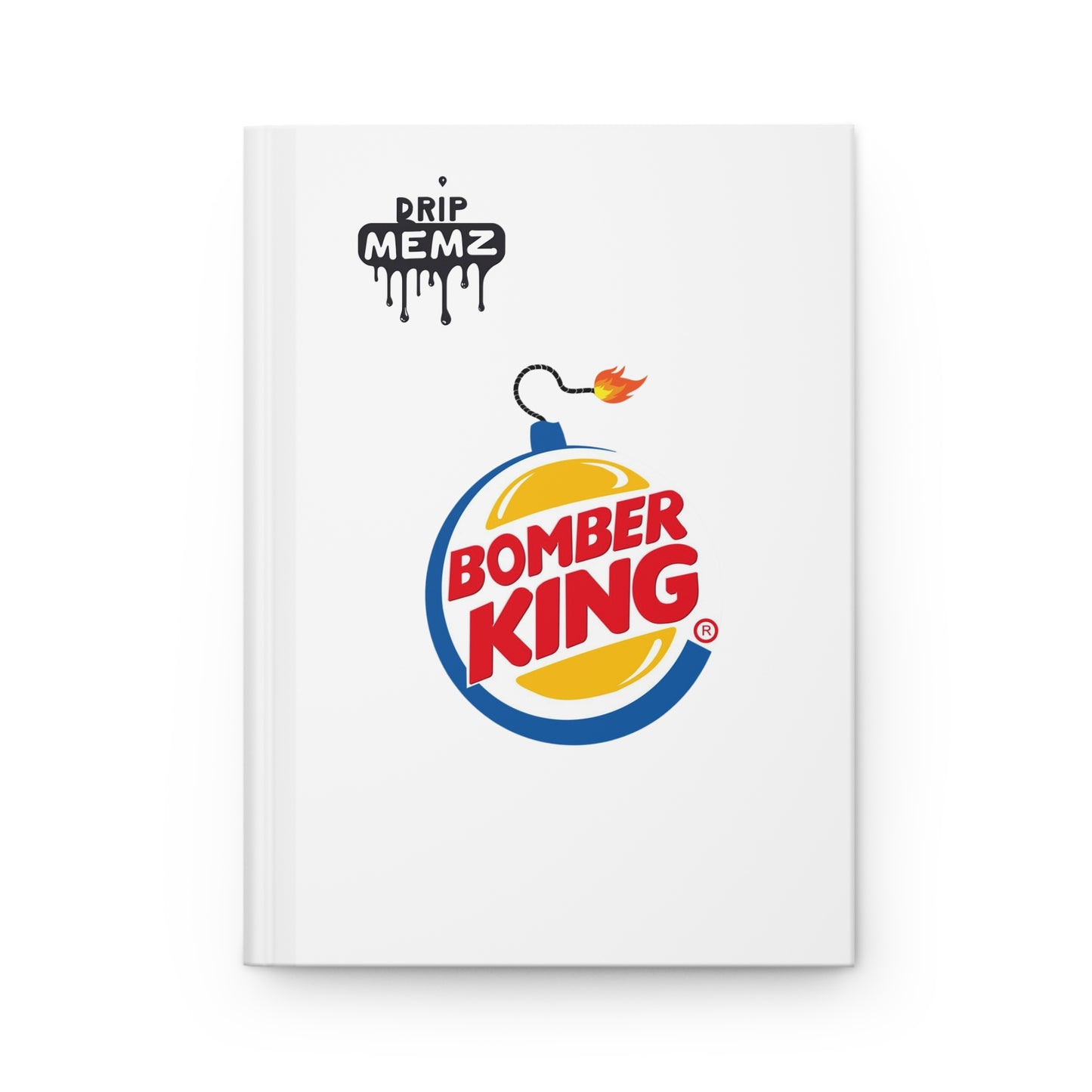 Bomber King Hardcover Journal — Drip Memz Logo Notebook