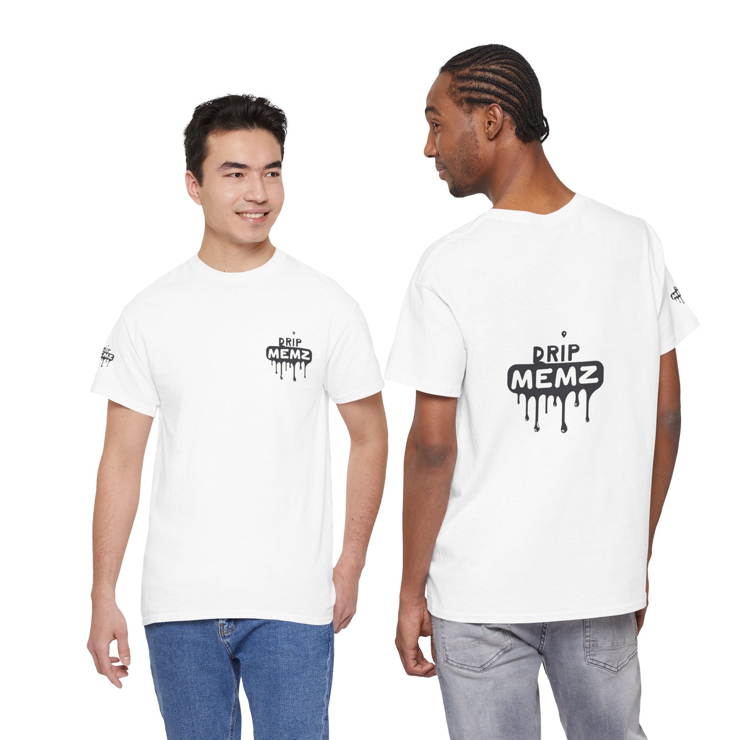 DripMemz Signature Embroidered T-Shirt — Premium Logo Tee