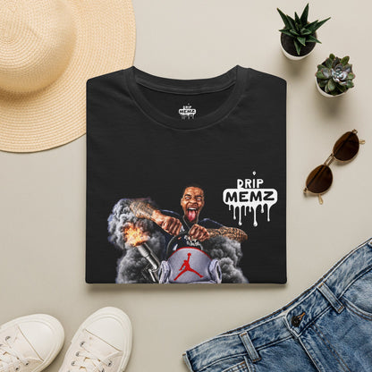 Flight Streamer Meme x Drip Memz T-Shirt — Retro Sneaker Car Graphic Tee