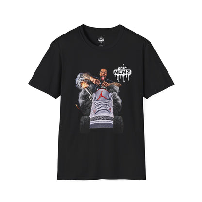 Flight Streamer Meme x Drip Memz T-Shirt — Retro Sneaker Car Graphic Tee