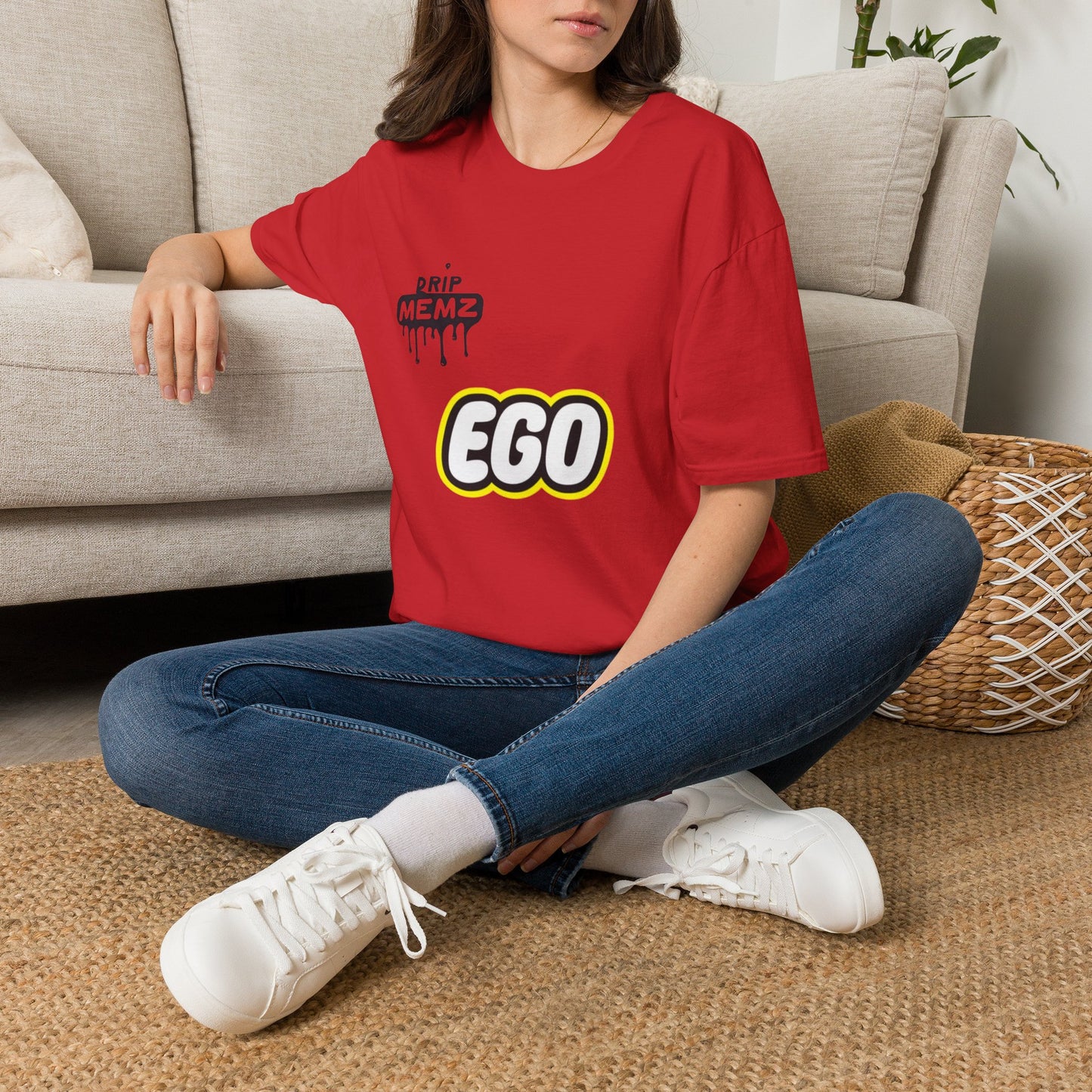 LEGO Style "EGO" Unisex soft cotton tee DRIP MEMZ™