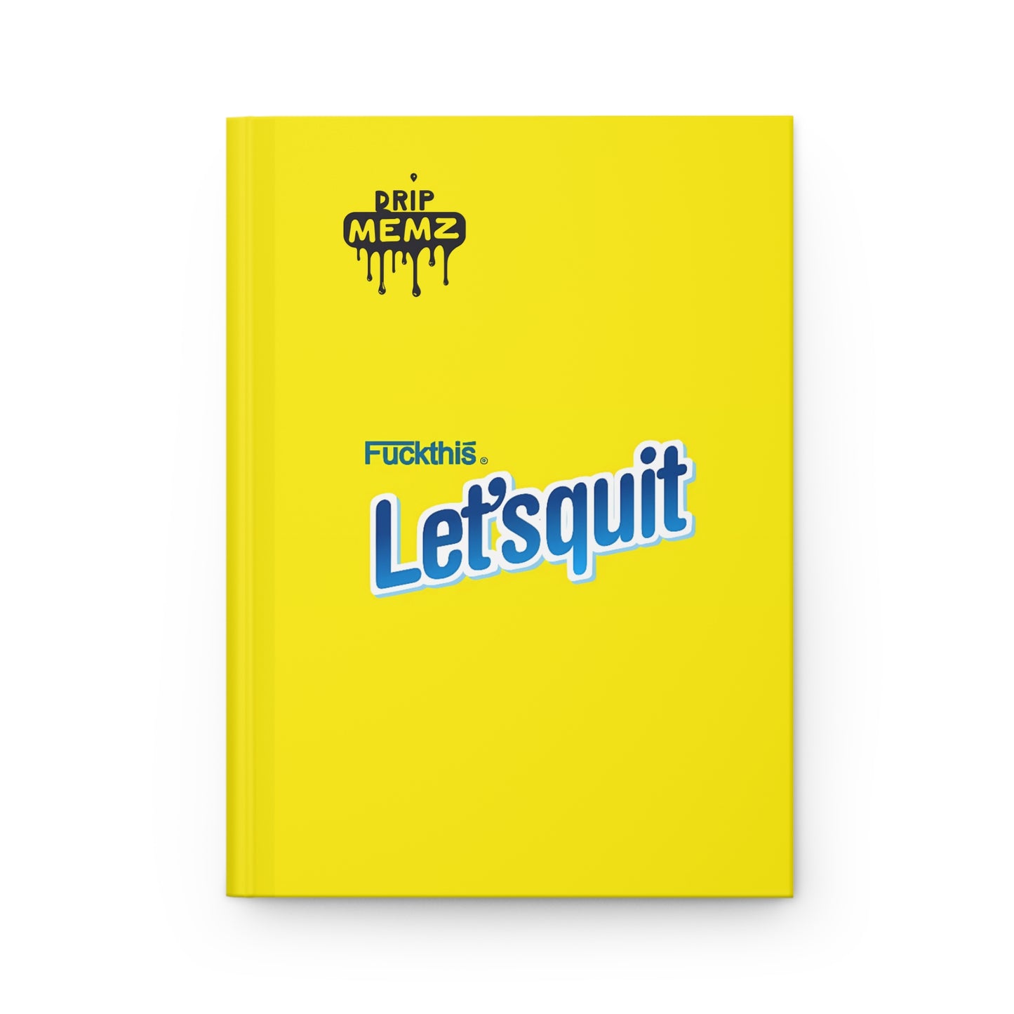 Hardcover Journal - Nesquik Style 'Let's Quit' School Notebook