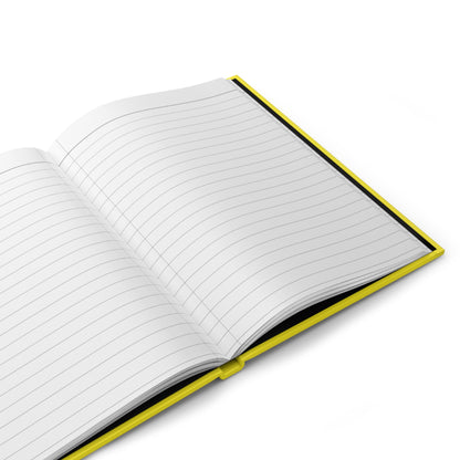Hardcover Journal — 'Let's Quit' Funny Motivational Notebook (Yellow Matte)