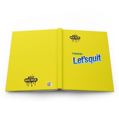 Hardcover Journal - Nesquik Style 'Let's Quit' School Notebook