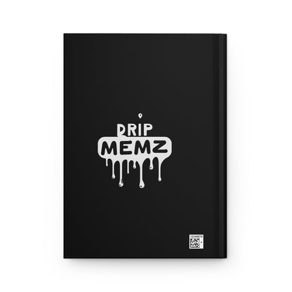 Why Is He Lying? Custom Meme Hardcover notebook