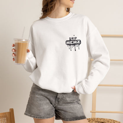 Drip Memz “ESSENTIALS — FEAR OF JOB” Signature Crewneck Sweatshirt | Premium Unisex Pullover