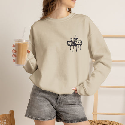 Drip Memz “ESSENTIALS — FEAR OF JOB” Signature Crewneck Sweatshirt | Premium Unisex Pullover
