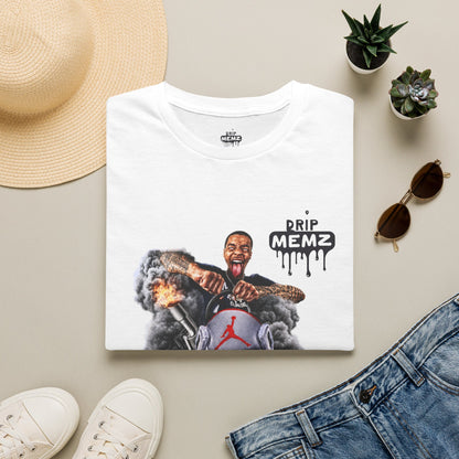 Flight Streamer Meme x Drip Memz T-Shirt — Retro Sneaker Car Graphic Tee