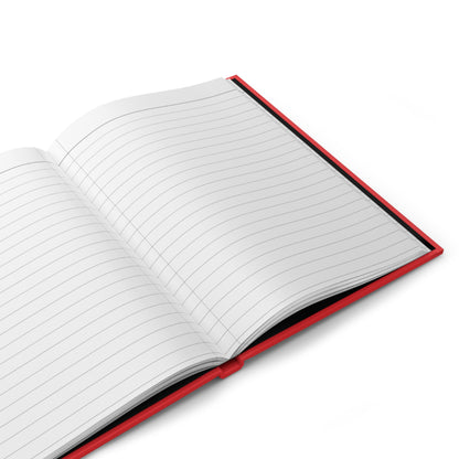EGO Hardcover Journal — Bold Red Matte Notebook for Self-Reflection & Creative Notes