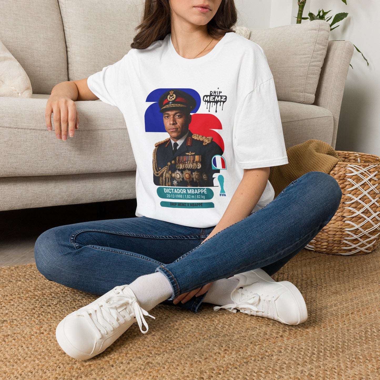 “Dictador Mbappé” Graphic T-Shirt — Funny Football Meme Tee