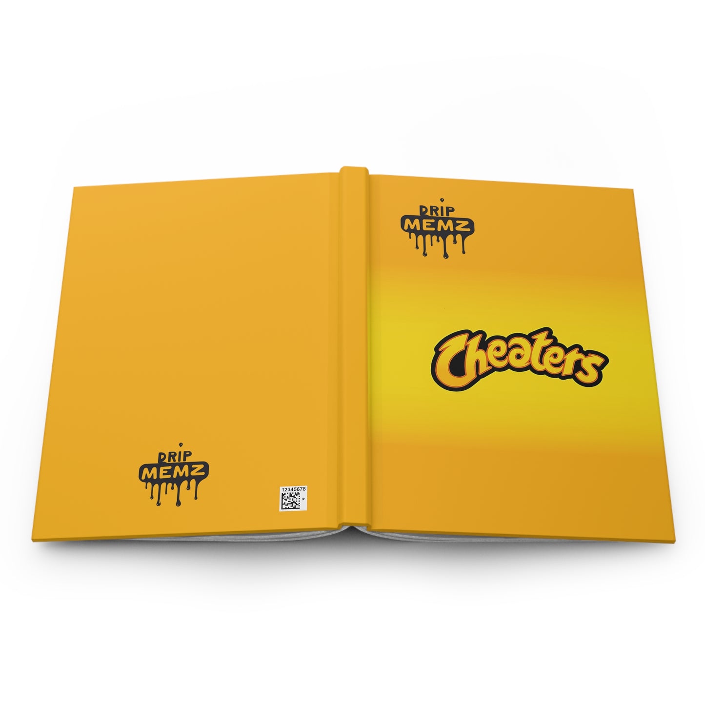 Cheaters Hardcover Journal — Yellow Drip Memz Notebook