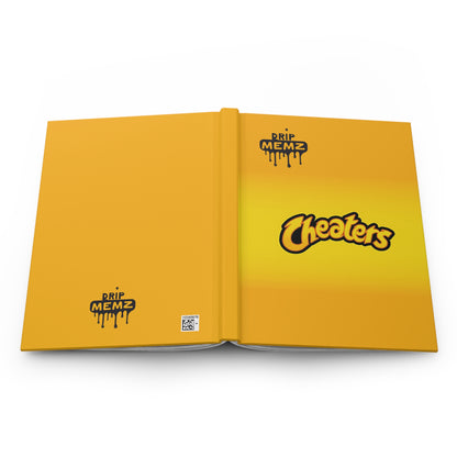Cheaters Hardcover Journal — Yellow Drip Memz Notebook