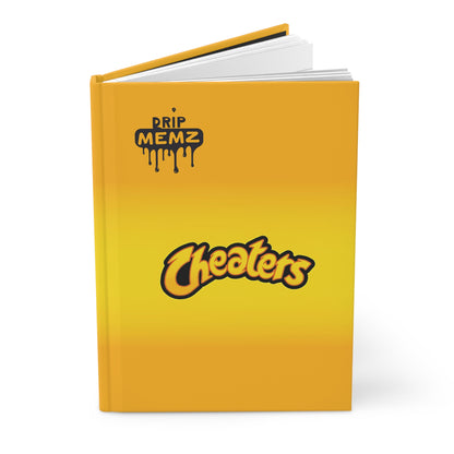 Cheaters Hardcover Journal — Yellow Drip Memz Notebook