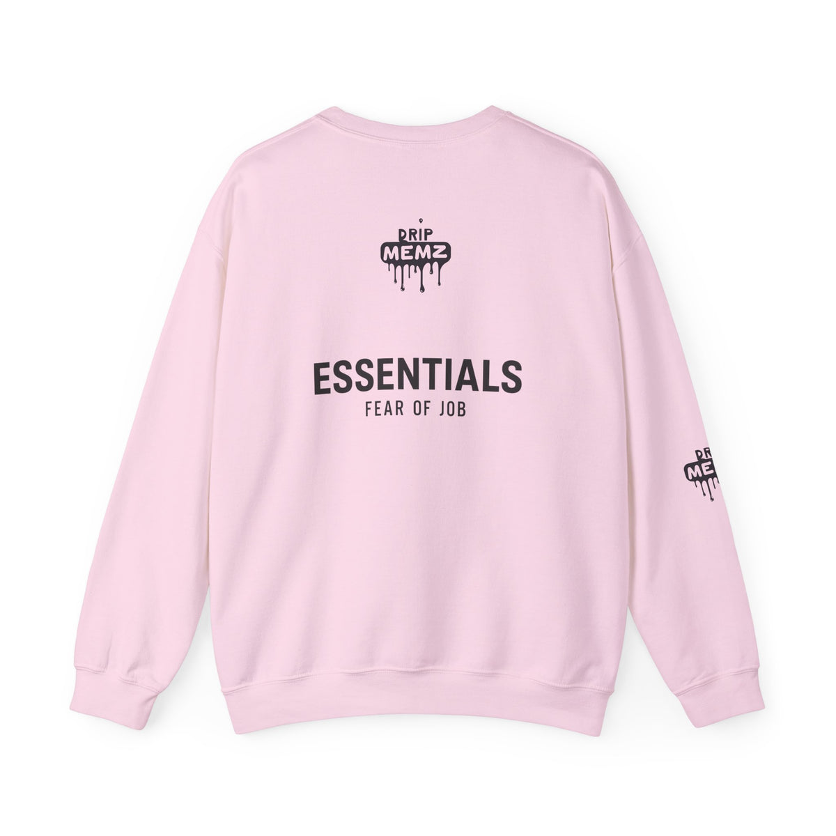 Drip Memz “ESSENTIALS — FEAR OF JOB” Signature Crewneck Sweatshirt | Premium Unisex Pullover