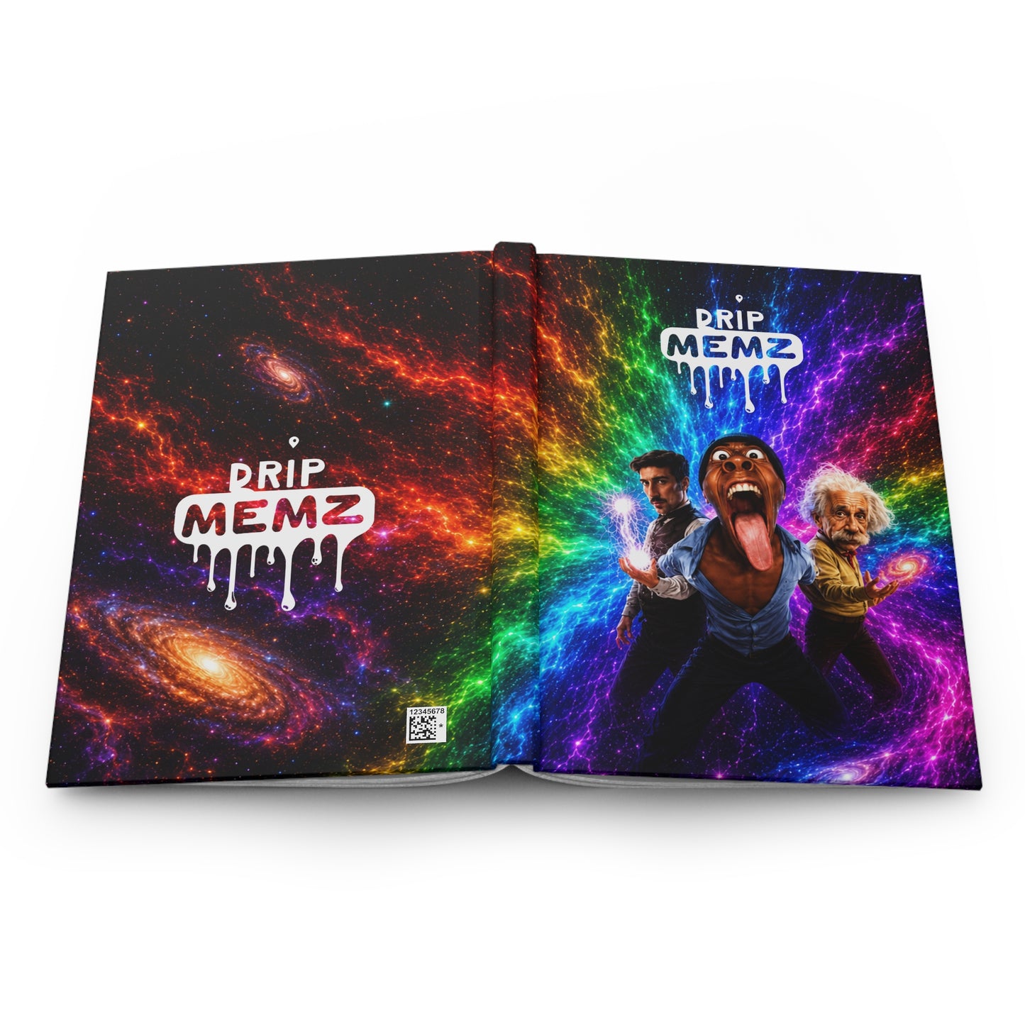 Nikola Tesla And Albert Einstein X Speed X Drip MEMZ school notebook