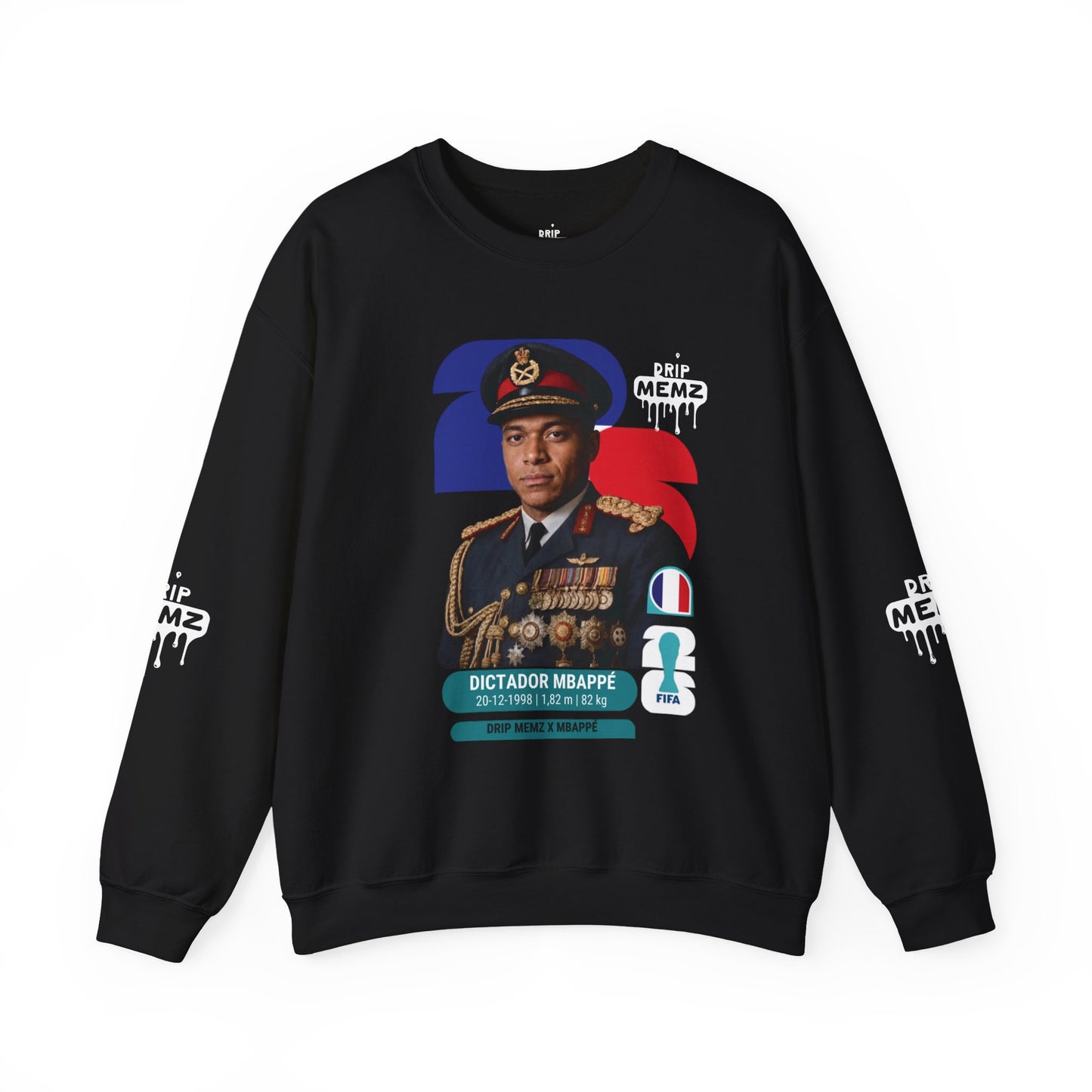 “Dictador Mbappé” 2026 Football World Cup Crewneck Sweatshirt — Pop Art Meme Pullover