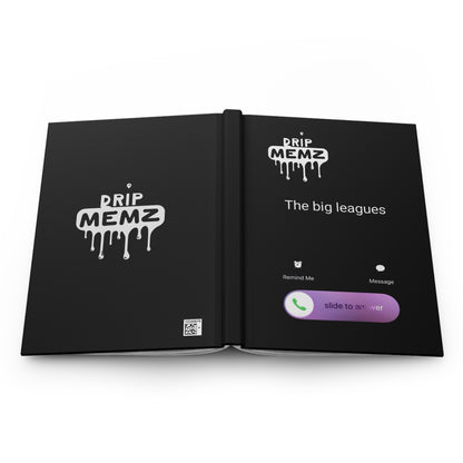 Drip Memz 'The Big Leagues' school notebook  — Matte Black Notebook