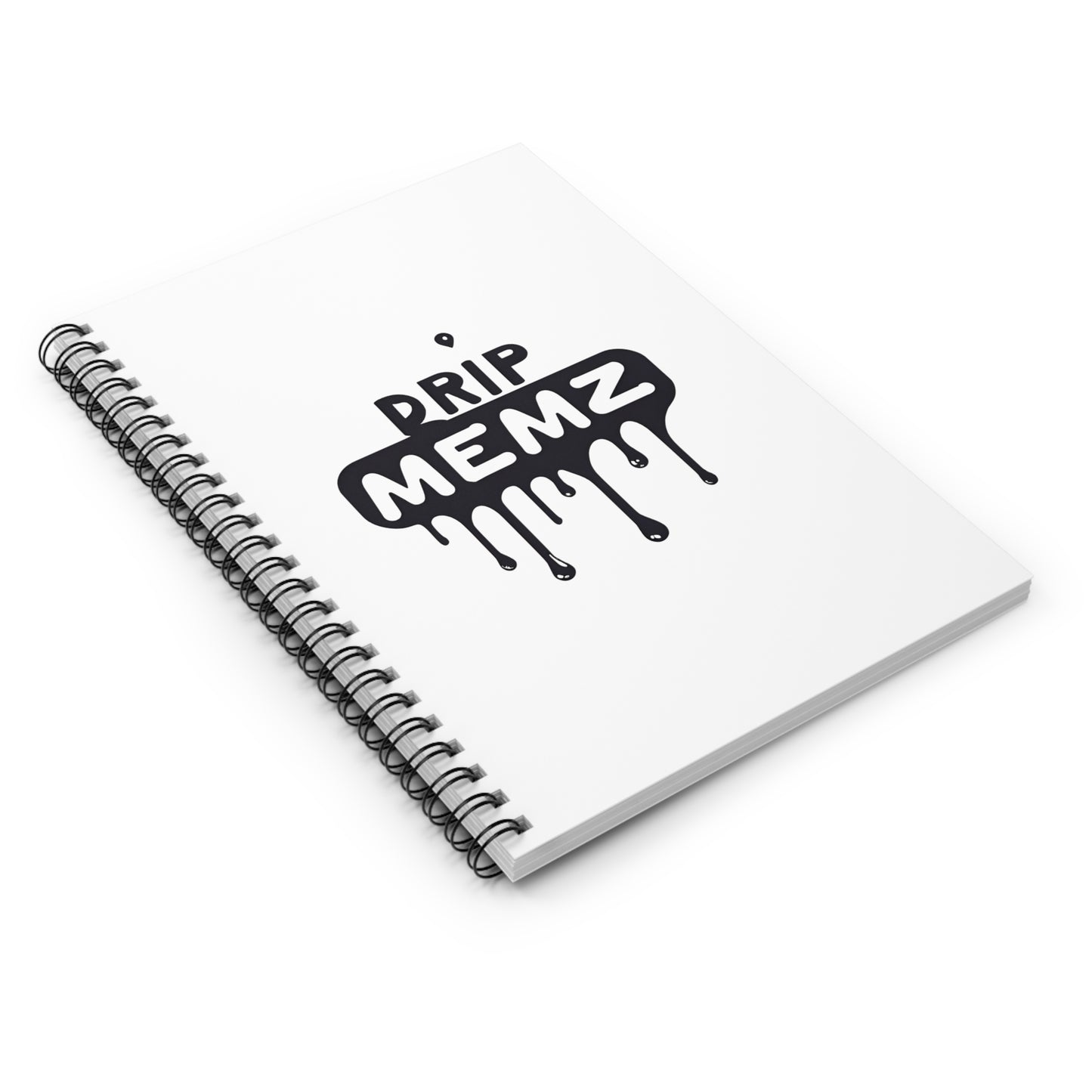 Ruled Line Spiral Notebook - Signature 'DRIP MEMZ'