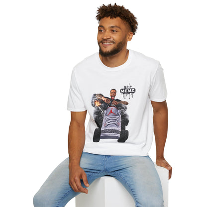 Flight Streamer Meme x Drip Memz T-Shirt — Retro Sneaker Car Graphic Tee