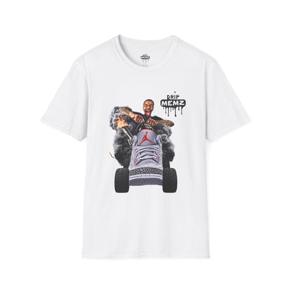 Flight Streamer Meme x Drip Memz T-Shirt — Retro Sneaker Car Graphic Tee