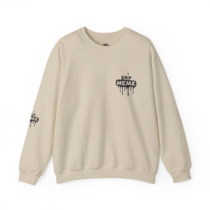 Drip Memz “ESSENTIALS — FEAR OF JOB” Signature Crewneck Sweatshirt | Premium Unisex Pullover