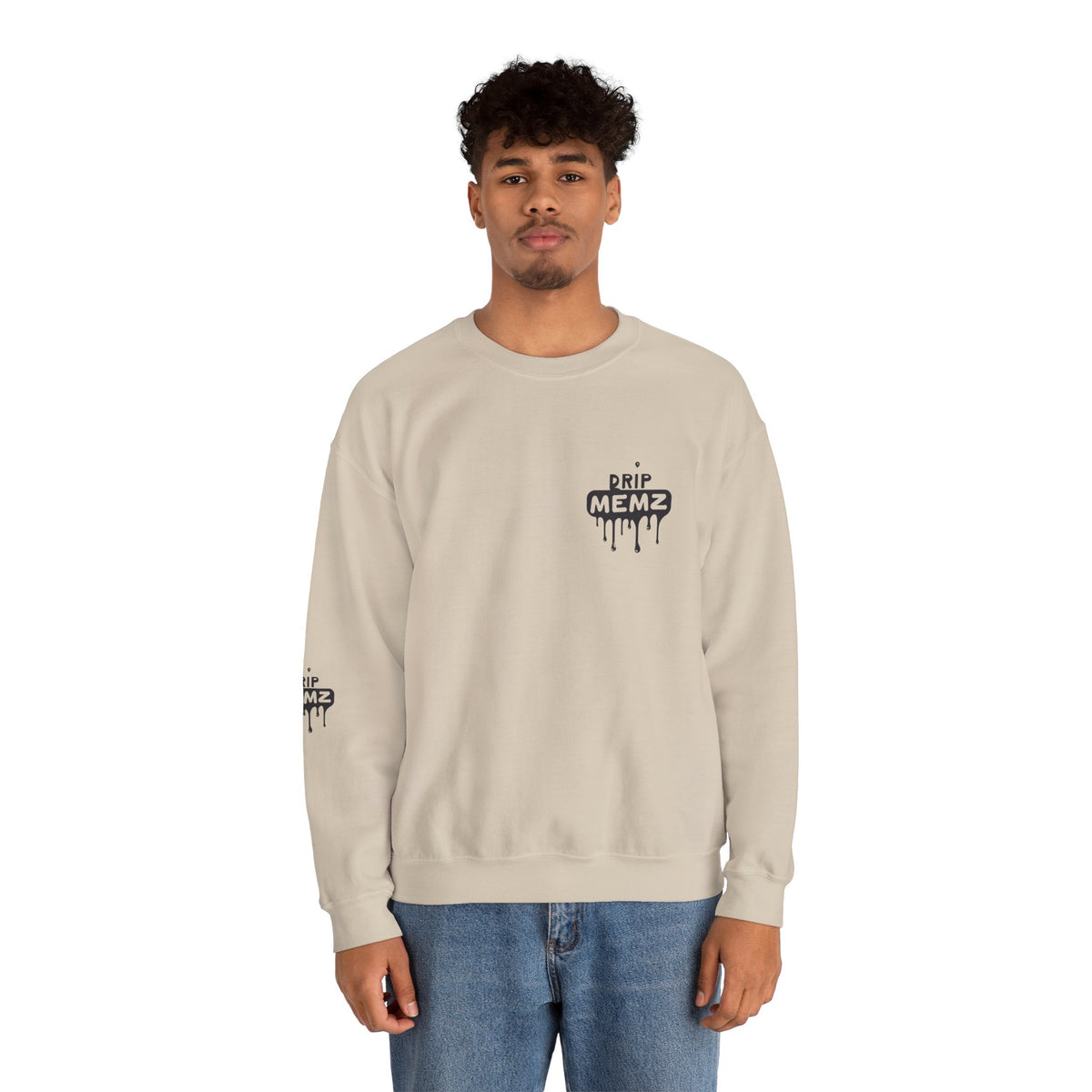 Drip Memz “ESSENTIALS — FEAR OF JOB” Signature Crewneck Sweatshirt | Premium Unisex Pullover