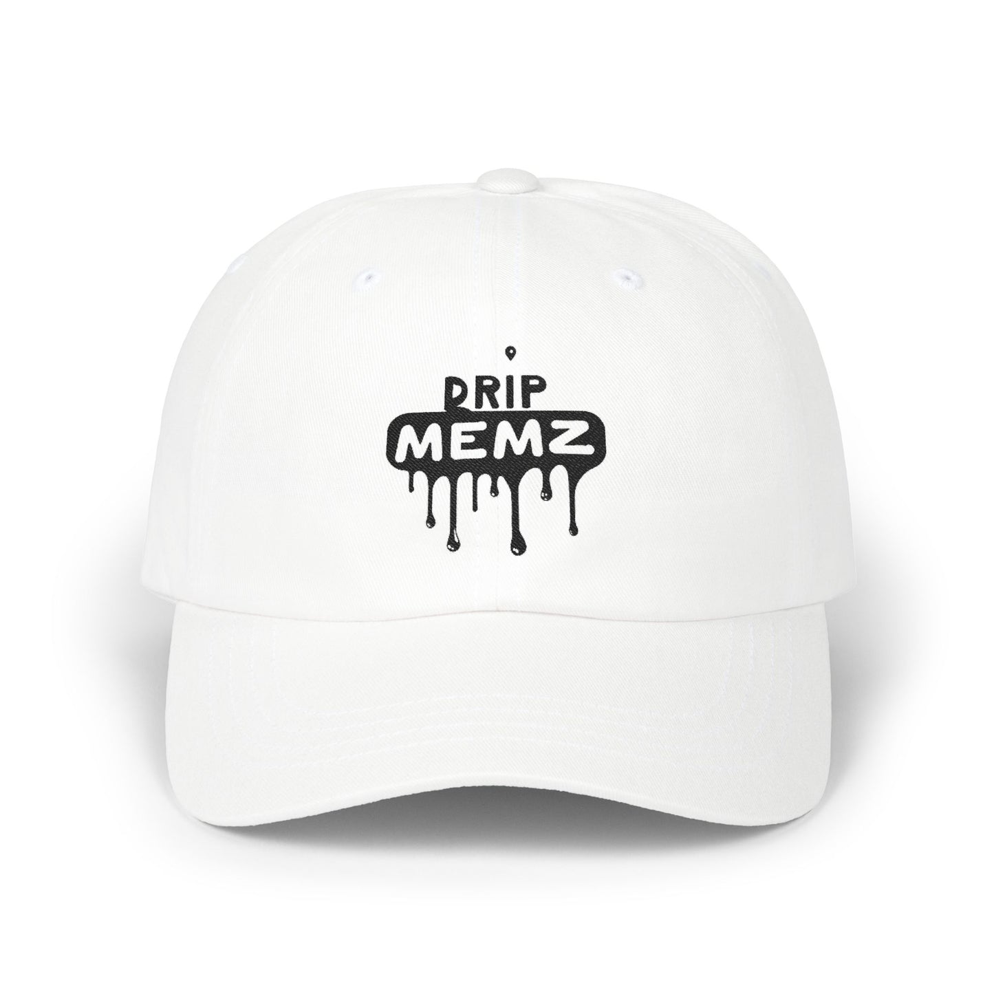 Signature Drip Memz Embroidered Cotton Cap