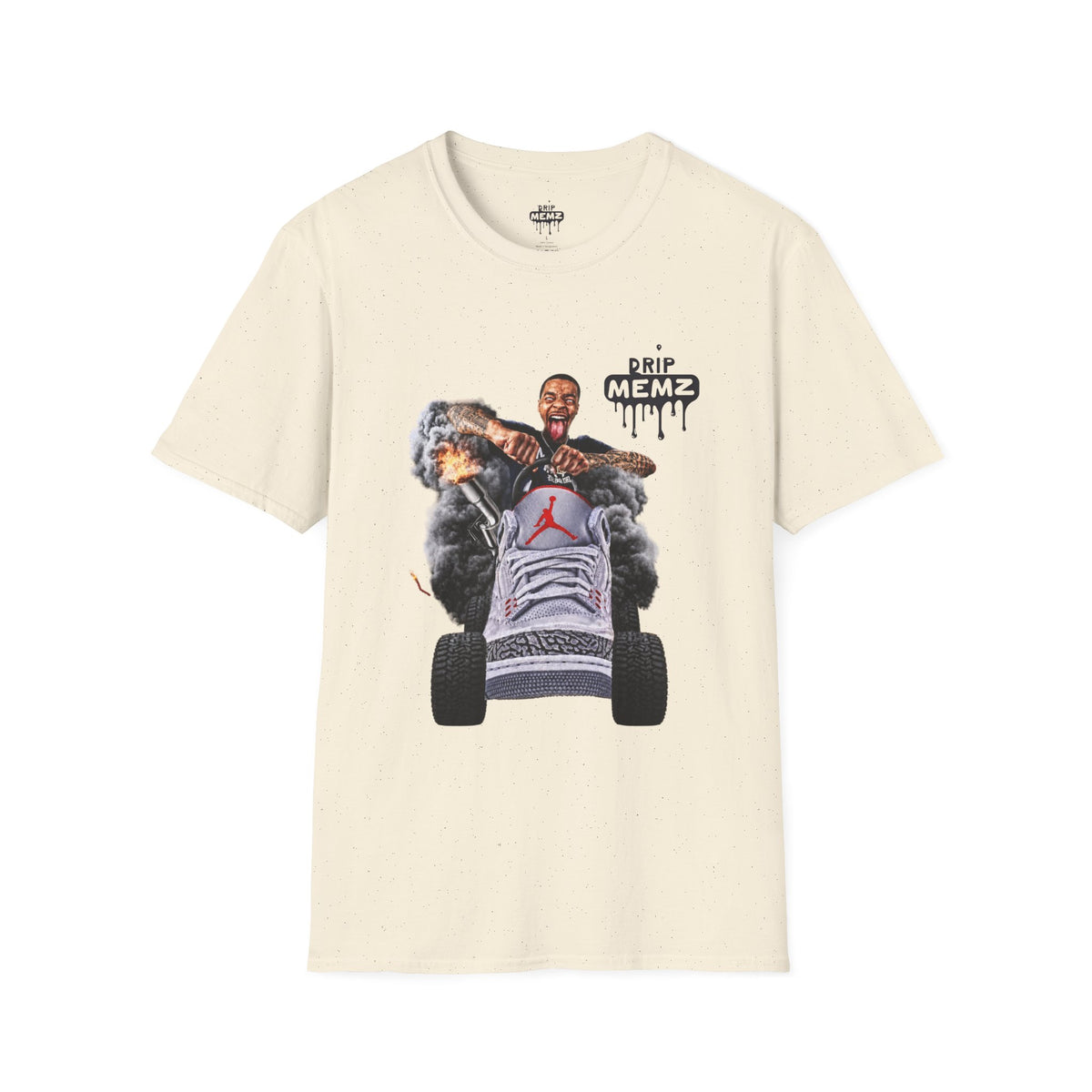 Flight Streamer Meme x Drip Memz T-Shirt — Retro Sneaker Car Graphic Tee