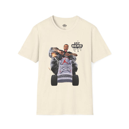 Flight Streamer Meme x Drip Memz T-Shirt — Retro Sneaker Car Graphic Tee