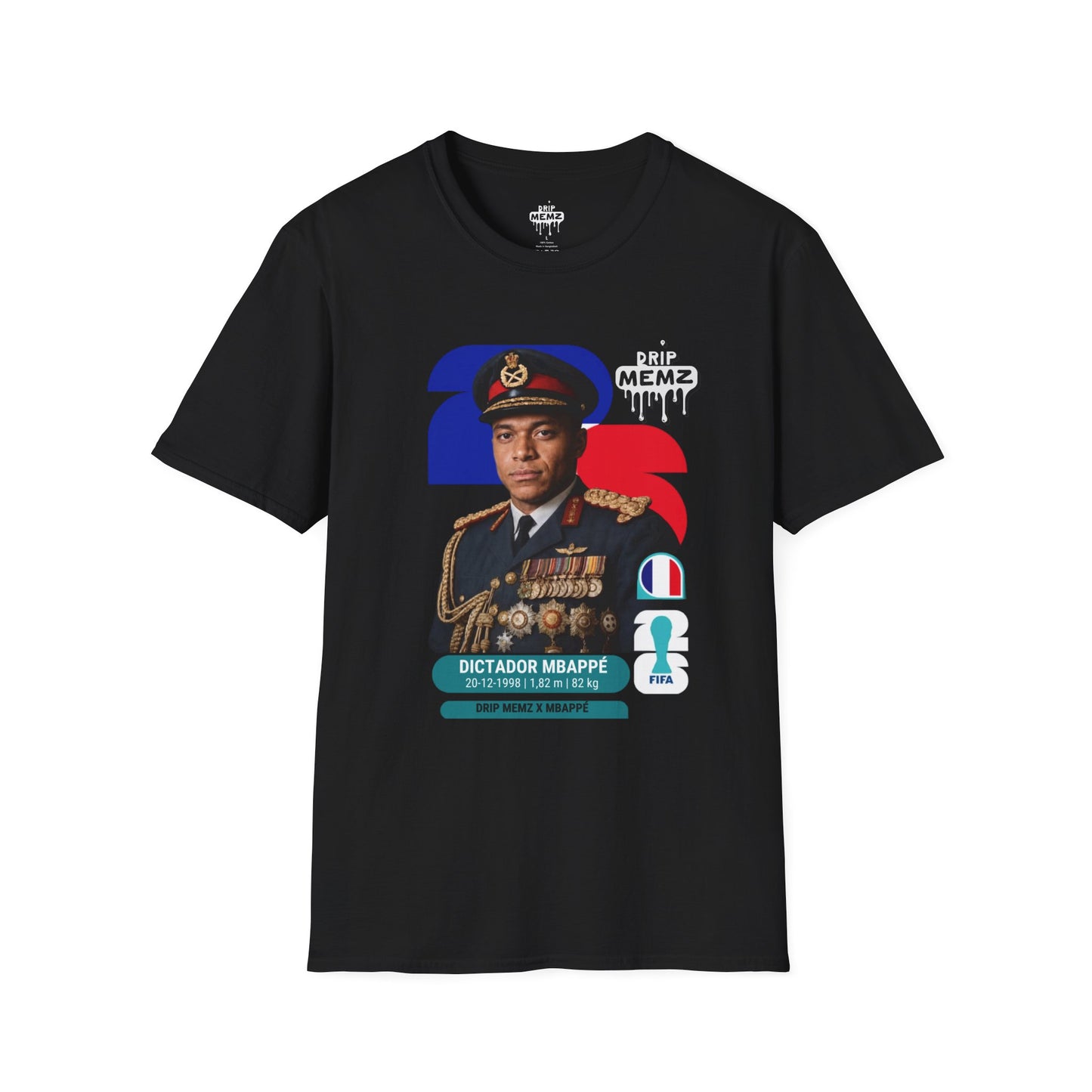 “Dictador Mbappé” Graphic T-Shirt — Funny Football Meme Tee