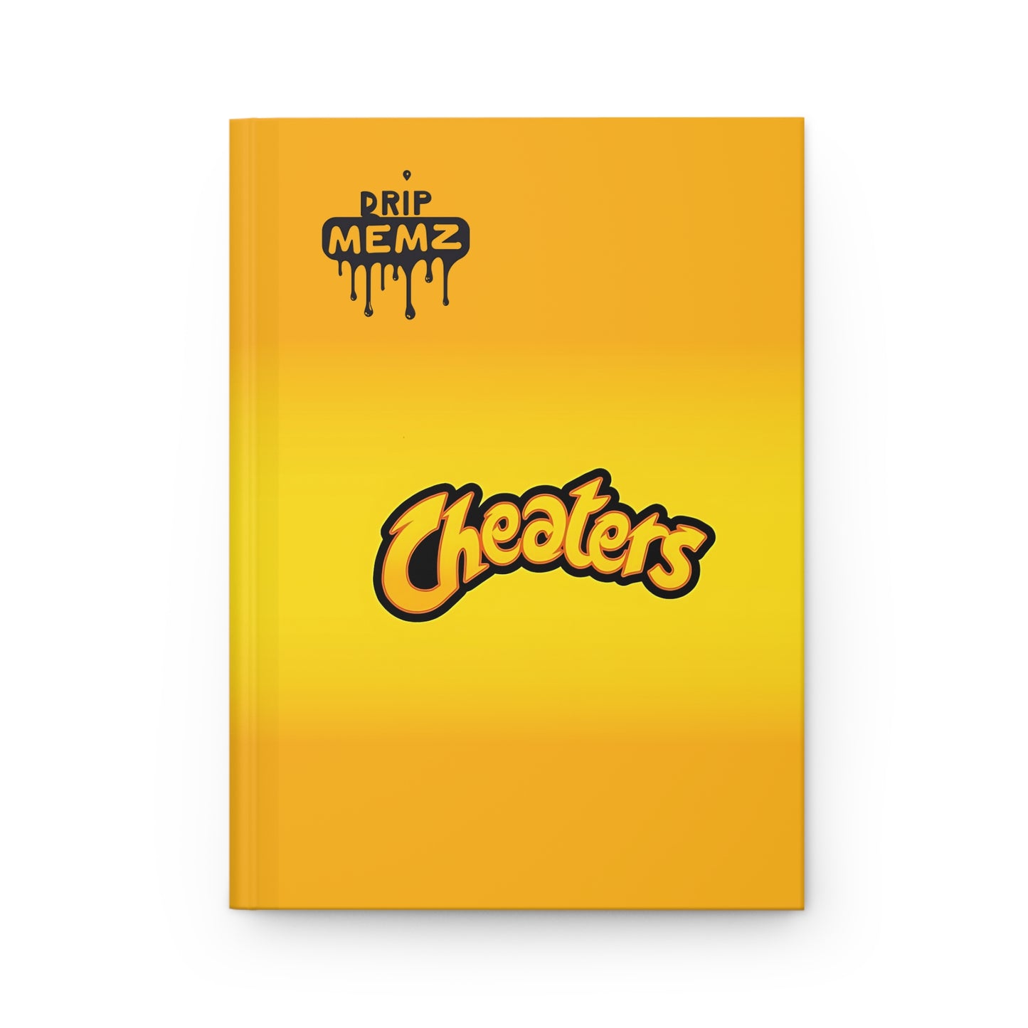 Cheaters Hardcover Journal — Yellow Drip Memz Notebook