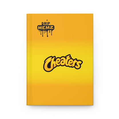 Cheaters Hardcover Journal — Yellow Drip Memz Notebook