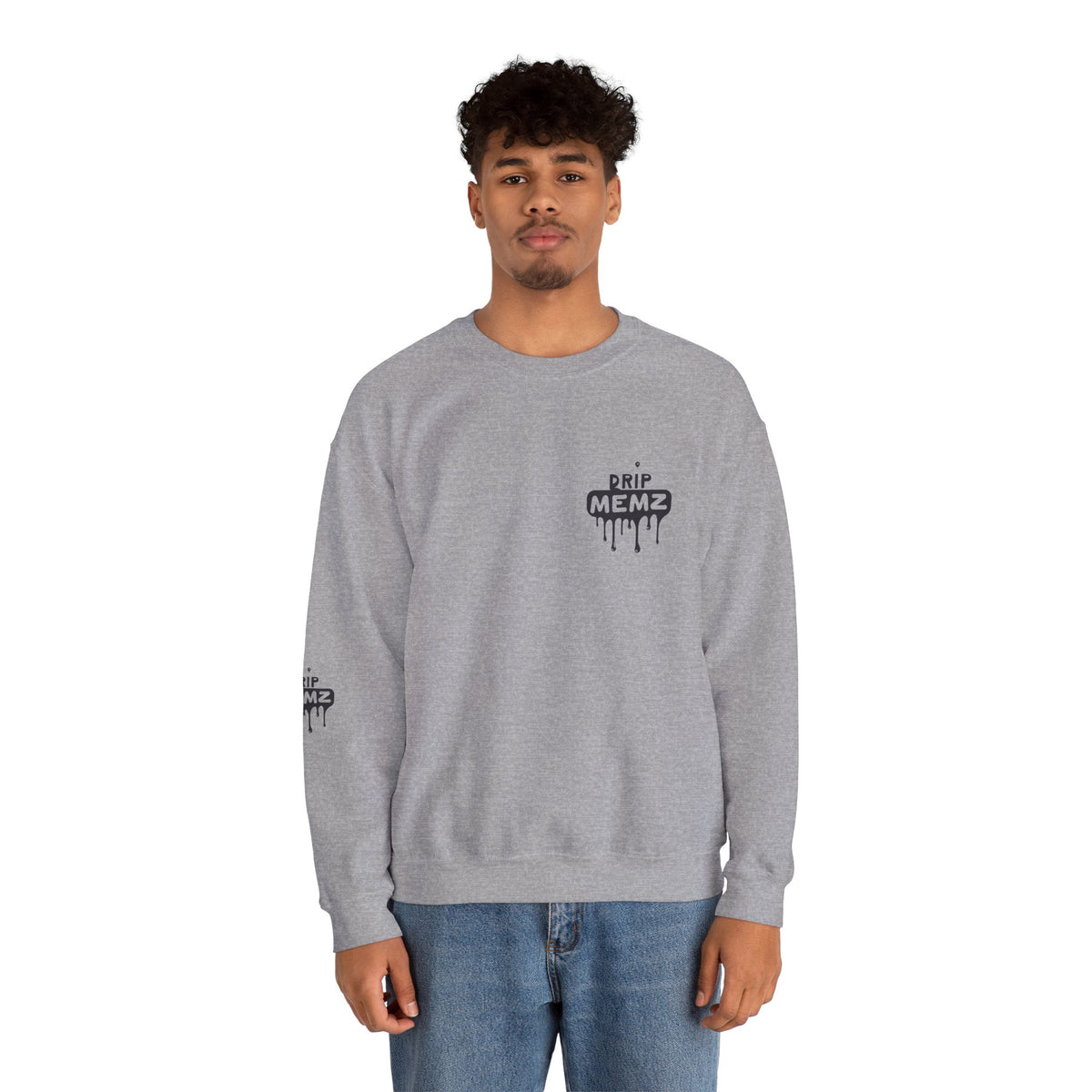 Drip Memz “ESSENTIALS — FEAR OF JOB” Signature Crewneck Sweatshirt | Premium Unisex Pullover