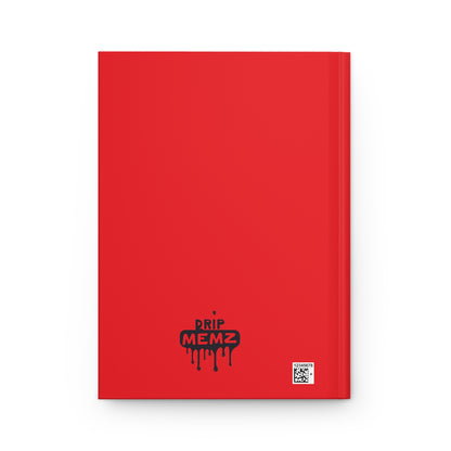 EGO Hardcover Journal — Bold Red Matte Notebook for Self-Reflection & Creative Notes
